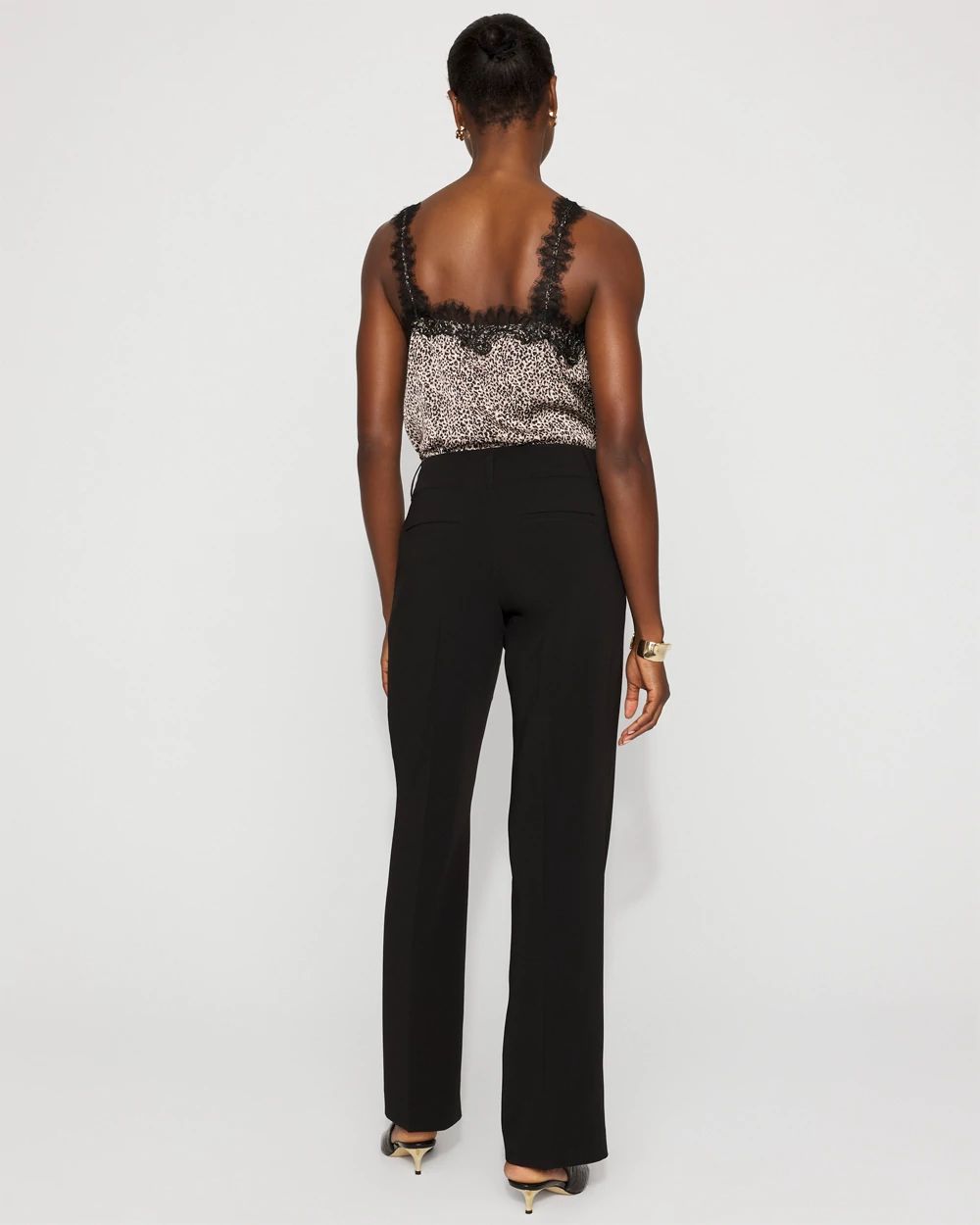 RAINMAKERMELANGETWILL WIDE TROUSERS ブラック Tucked Wide Trousers - Black - MASU– MASU Official Online Store